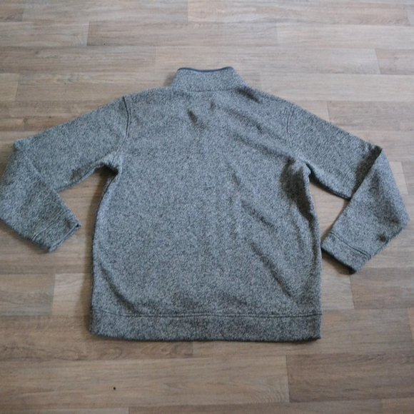 Eddie Bauer Men’s Snap Placket Radiator Fleece Olive Pullover Sweater Size Large - Picture 5 of 6